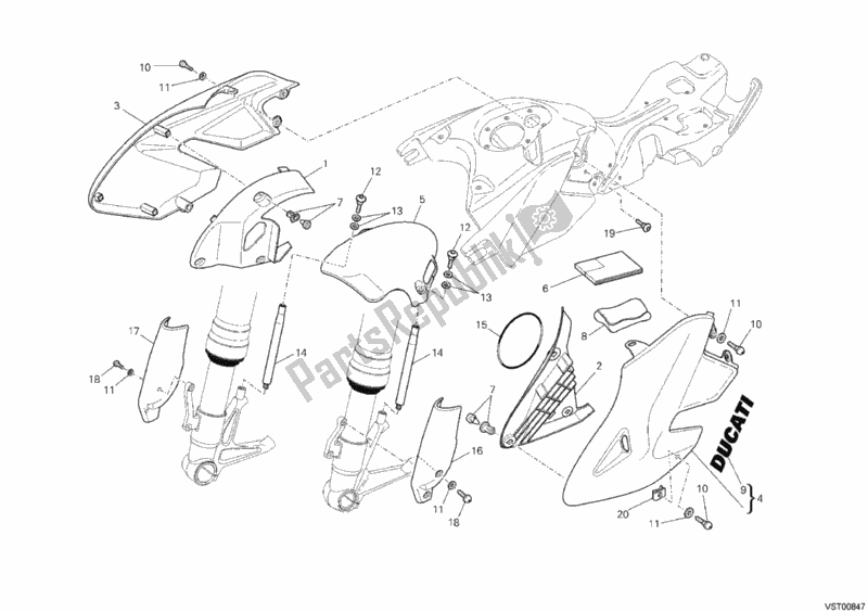 Wszystkie części do Upominek Ducati Hypermotard 796 USA 2010